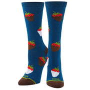 Chocolate Strawberries Women's Crew Socks