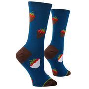 Chocolate Strawberries Women's Crew Socks