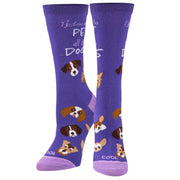 Pet All The Dogs Women's Crew Socks