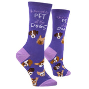 Pet All The Dogs Women's Crew Socks