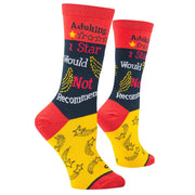 Adulting 1 Star Women's Crew Socks