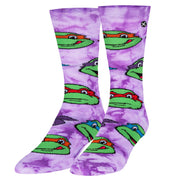 TMNT Heads Tie Dyed  Men's Crew Socks