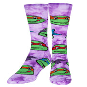 TMNT Heads Tie Dyed  Men's Crew Socks