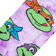 TMNT Heads Tie Dyed  Men's Crew Socks