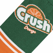 Crush Orange Half Stripe  Men's Crew Socks