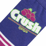 Crush Grape Half Stripe  Men's Crew Socks