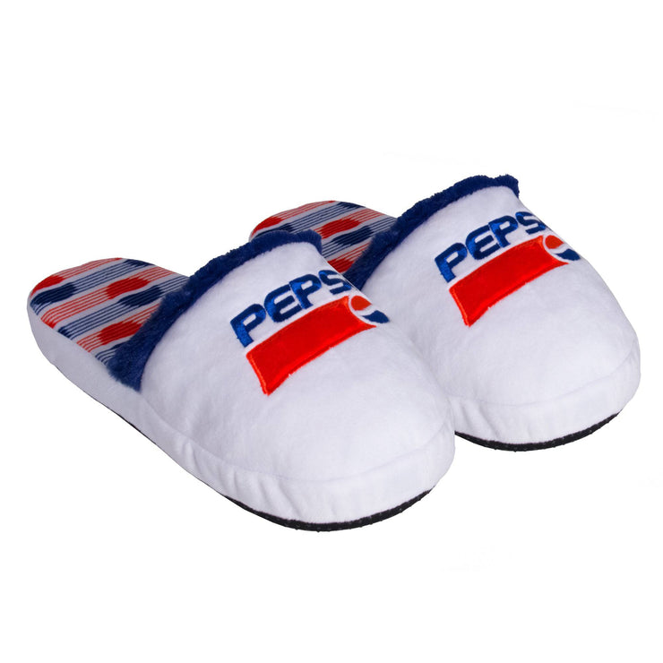 Pepsi Fuzzy Slip-On Slippers