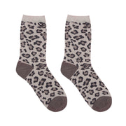 @kcstauffer Leopard Gray Kids Crew - ODD SOX