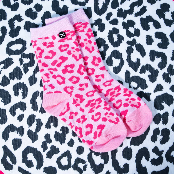 @kcstauffer Leopard Pink Kids Crew