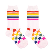 @kcstauffer Rainbow Checkerboard Women's Crew