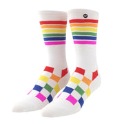 @kcstauffer Rainbow Checkerboard Women's Crew