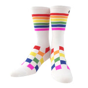 @kcstauffer Rainbow Checkerboard Women's Crew