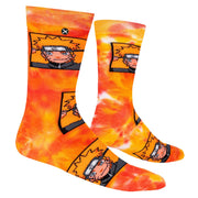 Naruto Tie Dye Men's Crew Socks