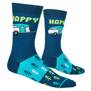 Happy Camper  Men's Crew Socks