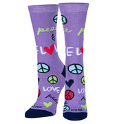 Peace & Love Women's Crew Socks