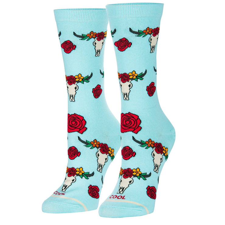 Floral Steer Heads Women&