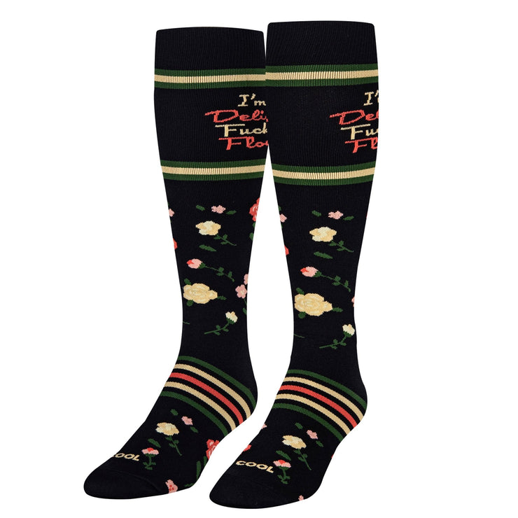 Delicate Flower Compression Socks