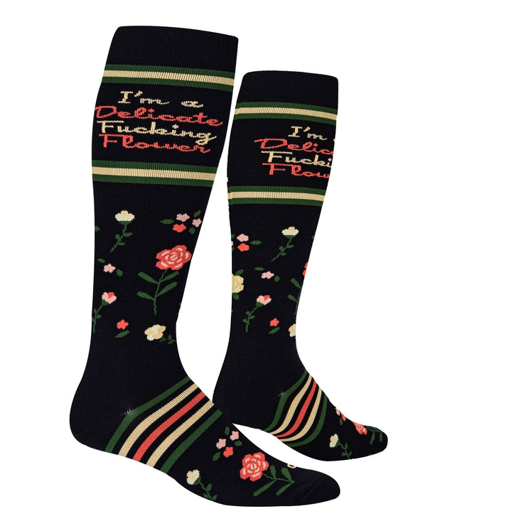 Delicate Flower Compression Socks