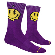 Pixel Drip Face Men's Crew Socks