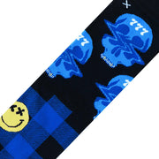 Trippy Skulls Plaid Blue - Kaash Paige