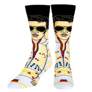 Elvis Eagle Jumpsuit 360 Knit Men's Crew Socks