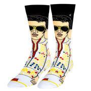 Odd Sox, Elvis Presley, The King of Rock N' Roll Men's Socks, 5 Pair Gift Box