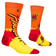 Flamin Hot Split Men's Crew Socks