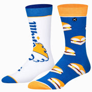 White Castle Split Men's Crew Socks