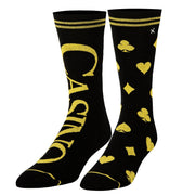 Casino Split Men's Crew Socks