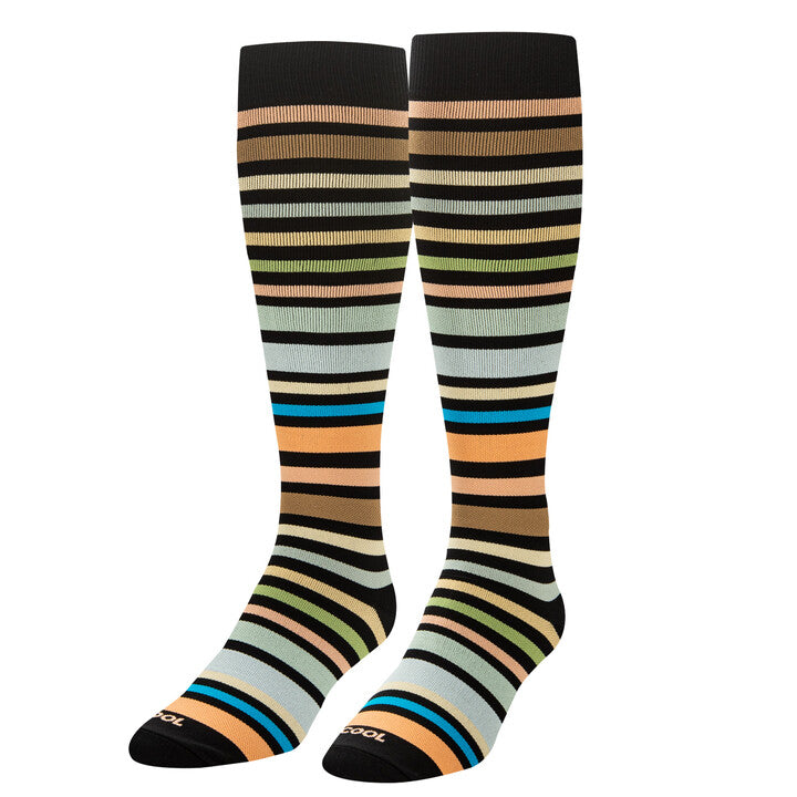 Earthy Stripes Compression Socks