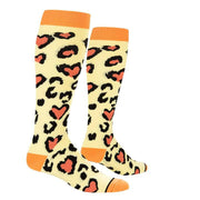 Leopard Hearts Compression Socks