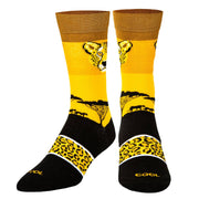 Cheetah Safari Men's Crew Socks