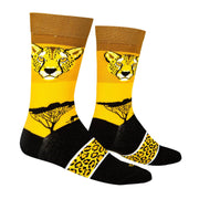 Cheetah Safari Men's Crew Socks