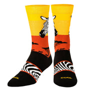 Zebra Safari Men's Crew Socks