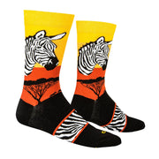 Zebra Safari Men's Crew Socks