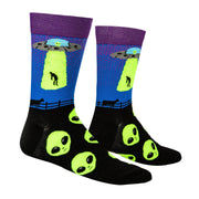 Alien Abduction Men's Crew Socks