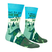 Where People Are Not Men's Crew Socks