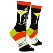 Martini Recipe Women's Crew Socks