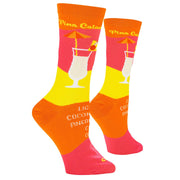 Pina Colada Recipe Women's Crew Socks