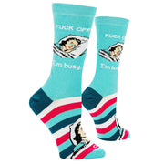 Fuck Off Im Busy Women's Crew Socks