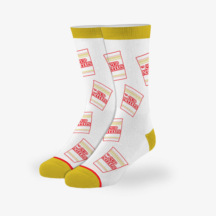 Cup Noodles All Over Big Kids Crew Socks