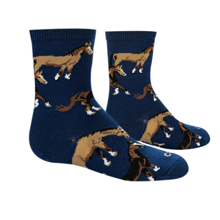 Horses Little Kids Crew Socks