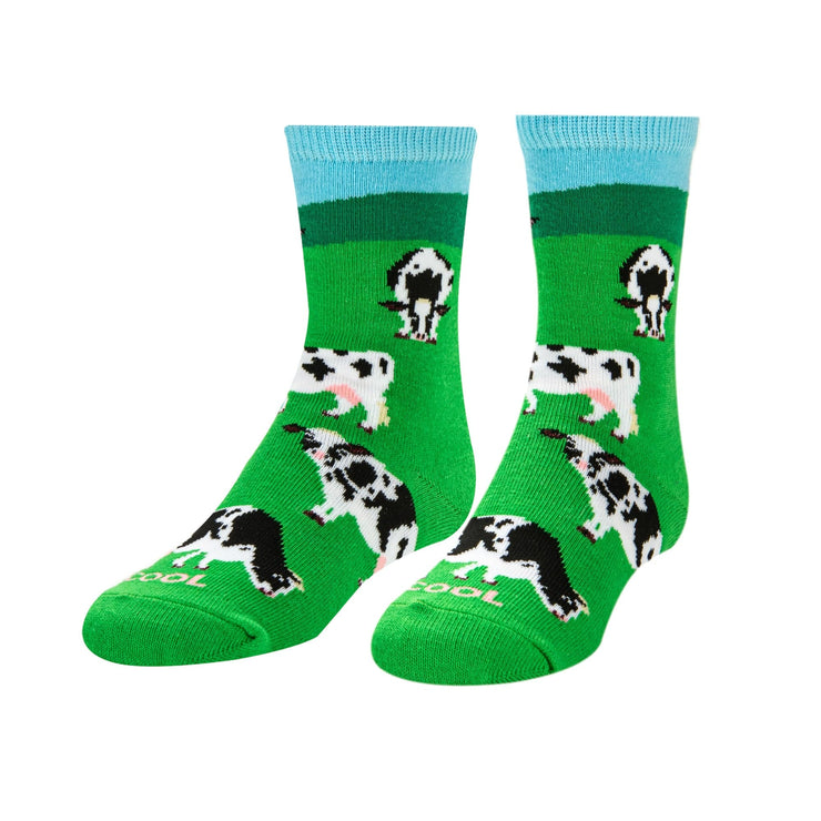 Cows Little Kids Crew Socks