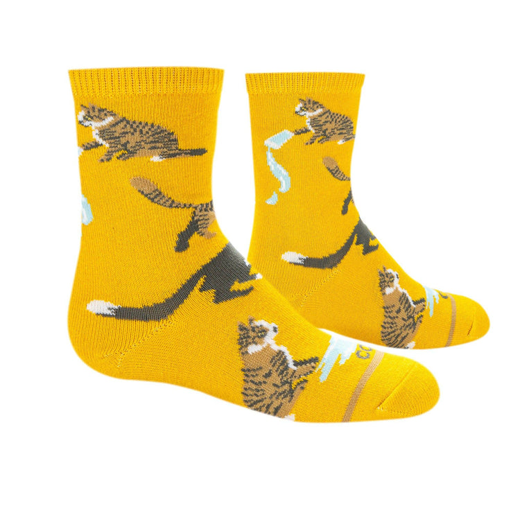 Cats Being Cats Little Kids Crew Socks