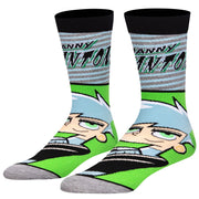 Danny Phantom Big Head Men's Crew Socks