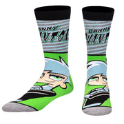 Danny Phantom Big Head Men's Crew Socks