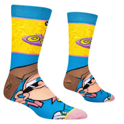 Fairly Odd Parents Big Head Men's Crew Socks