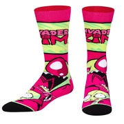 Invader Zim Big Head Men's Crew Socks