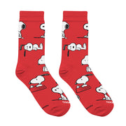 Snoopy Red Little Kids Crew Socks