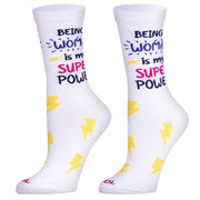 Super Power Woman  Women's Crew Socks